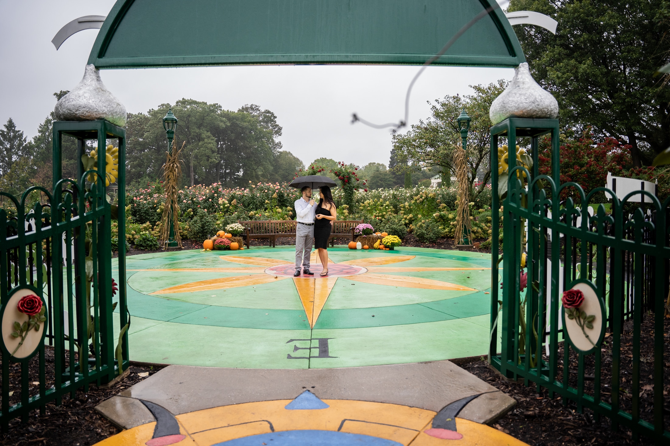 Couple celebrating after proposal