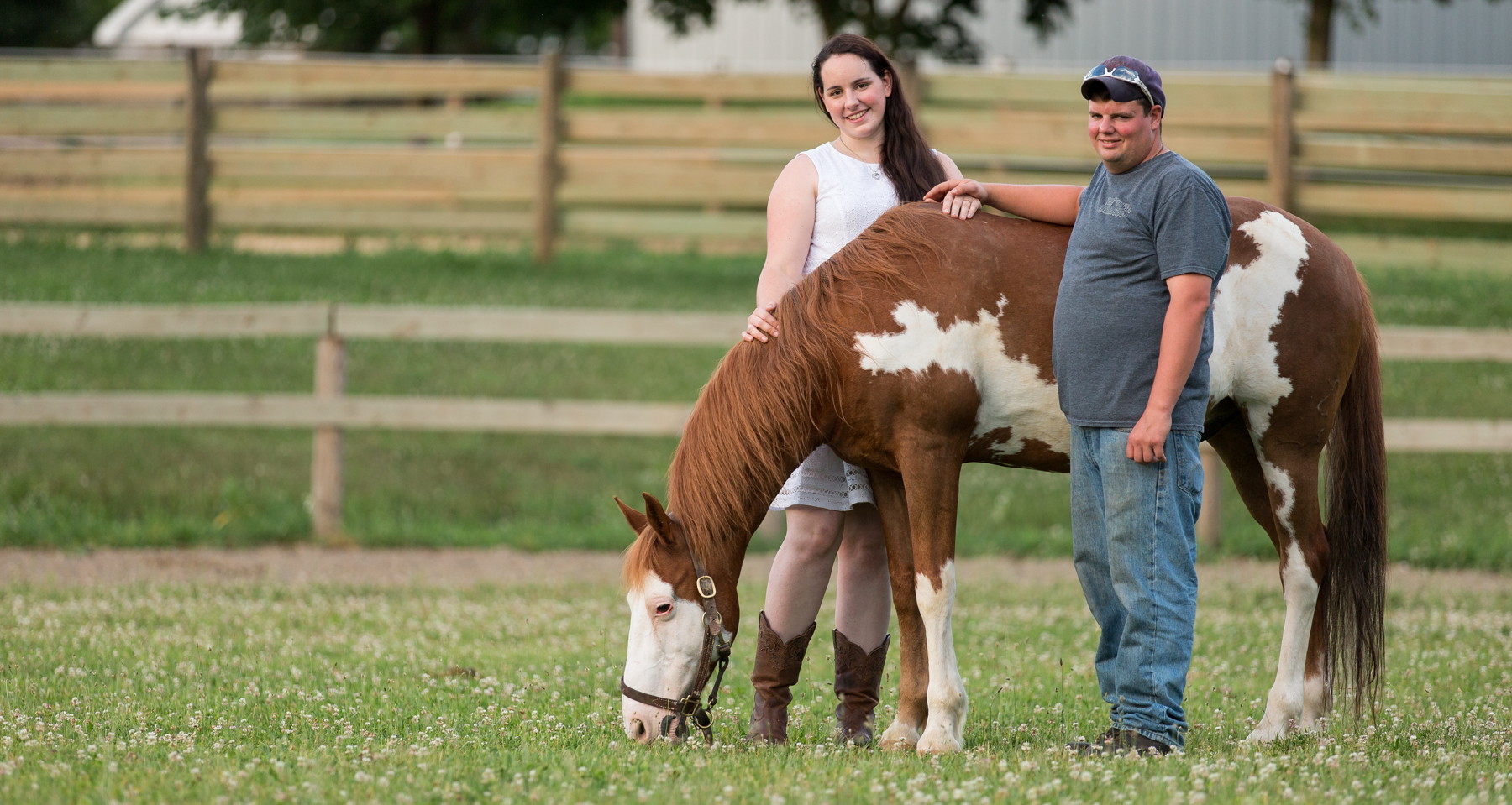 Bobby and Mallory Engagement Horse Farm