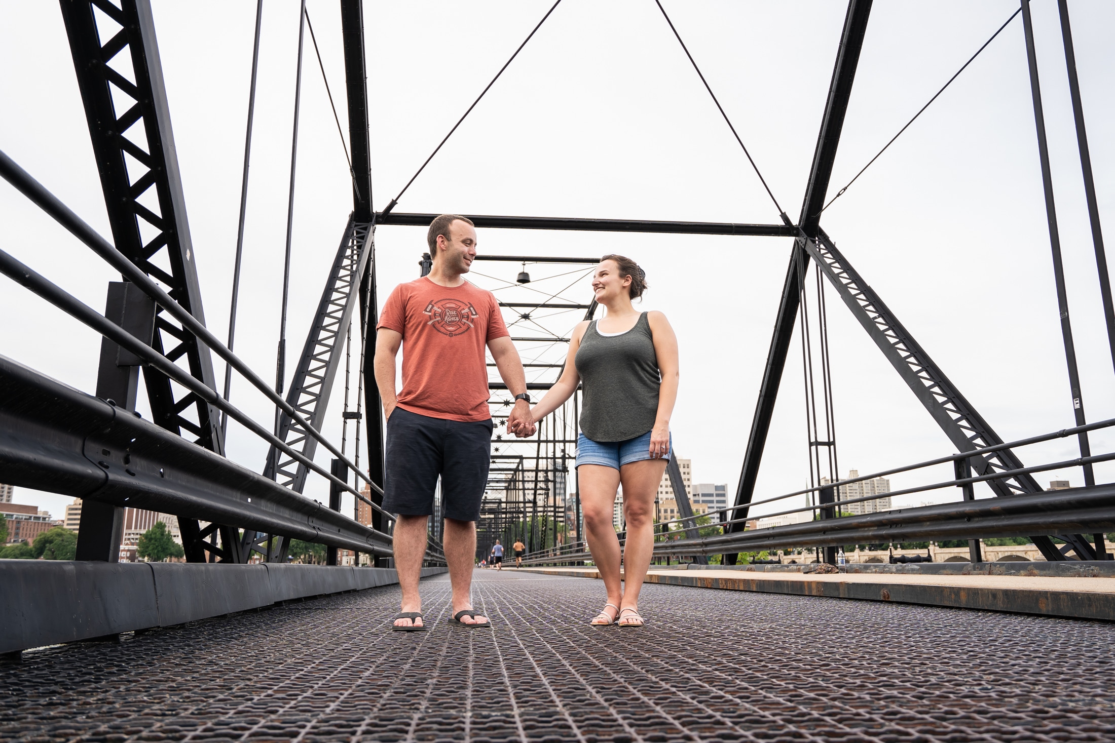 Couple celebrating after proposal