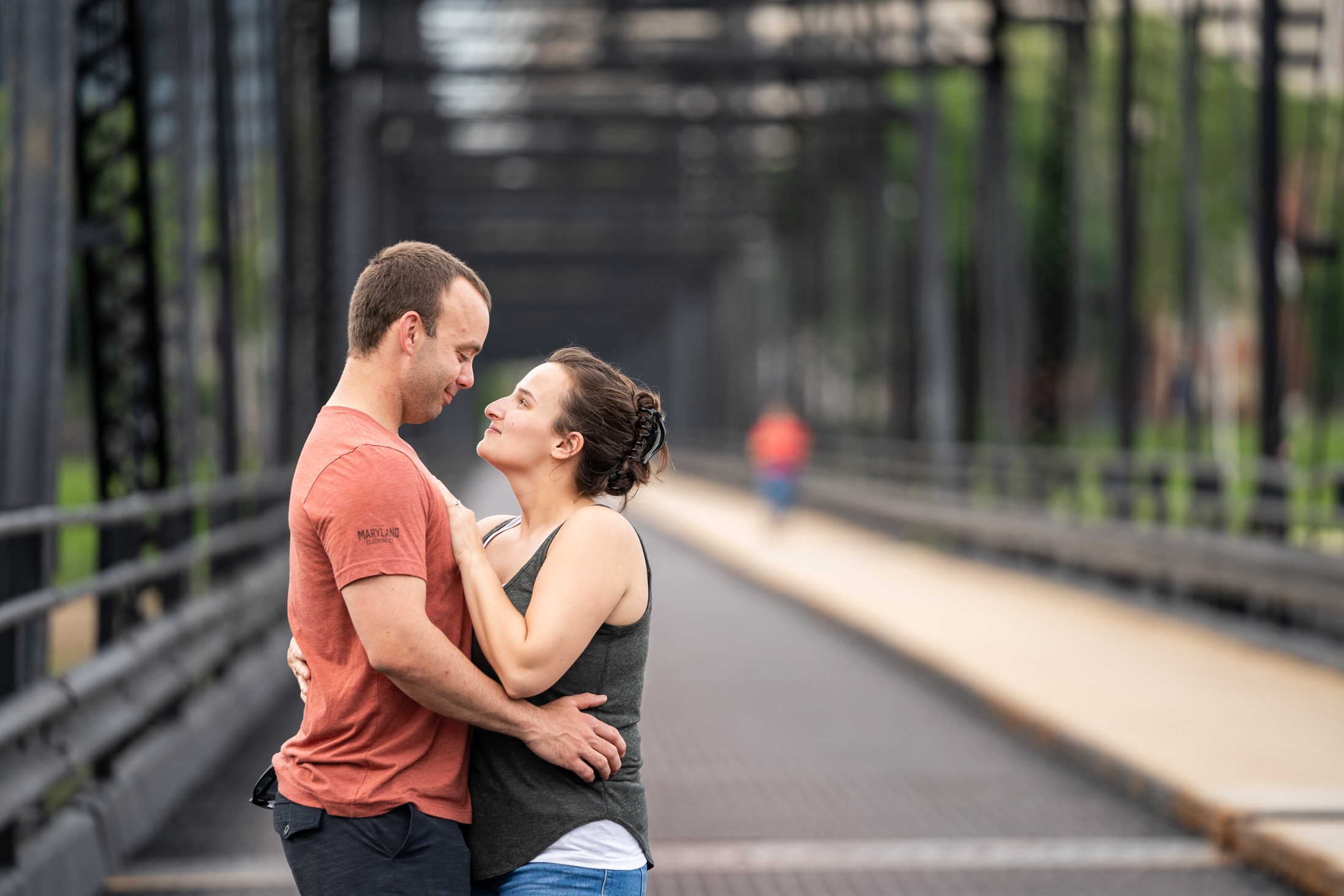 Couple celebrating after proposal