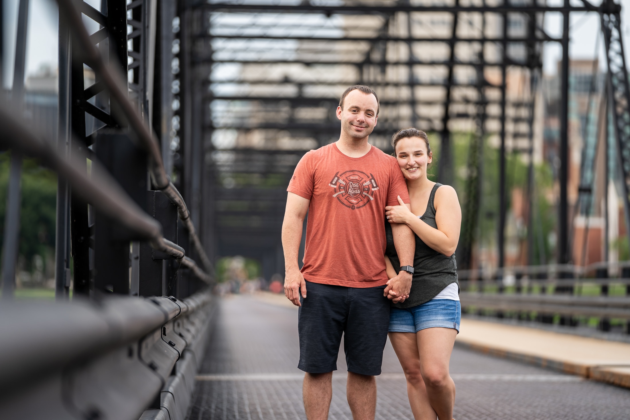 Couple celebrating after proposal