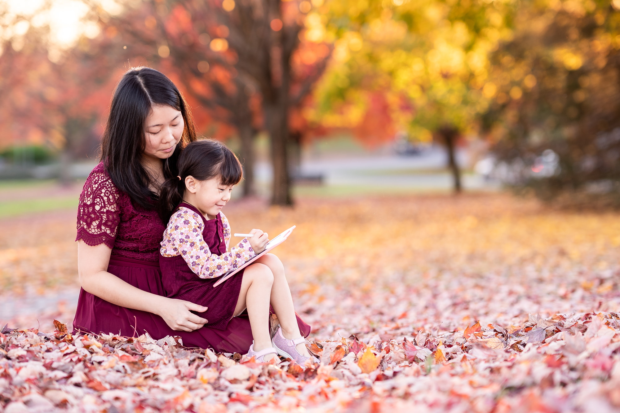 Fall Leaves Family Photos