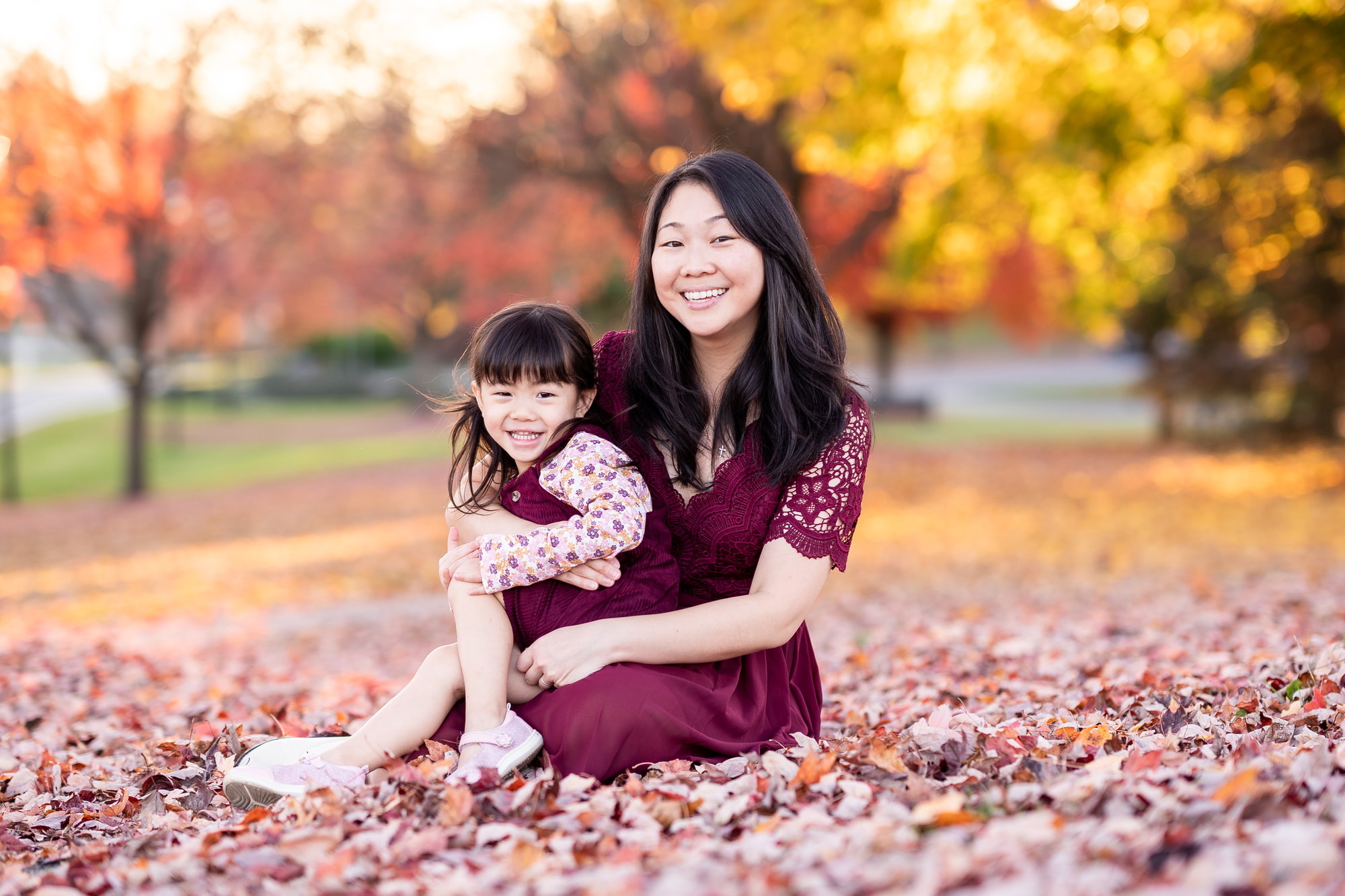 Fall Leaves Family Photos