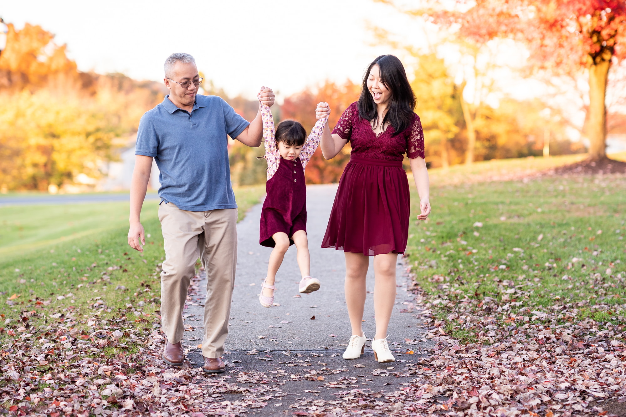Fall Leaves Family Photos