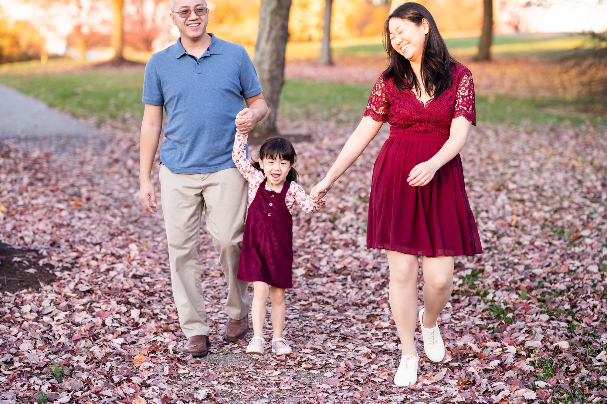 Fall Leaves Family Photos