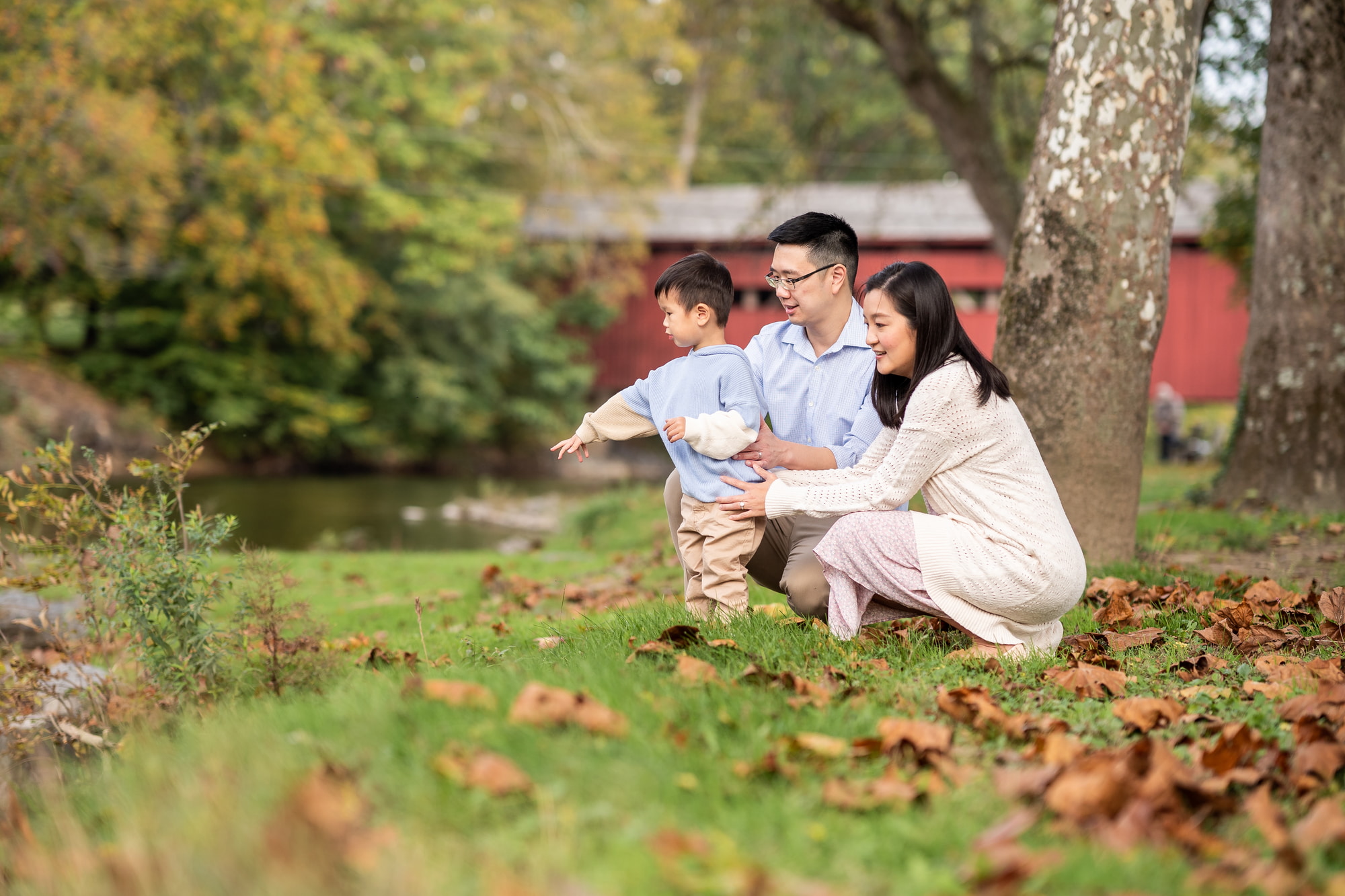 Messiah University Fall Leaves Family Photos