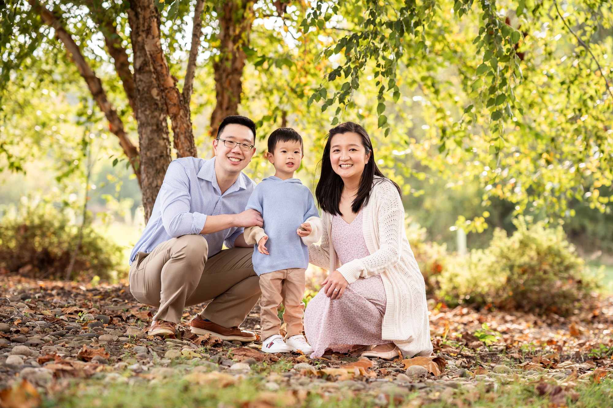 Walking along the trail