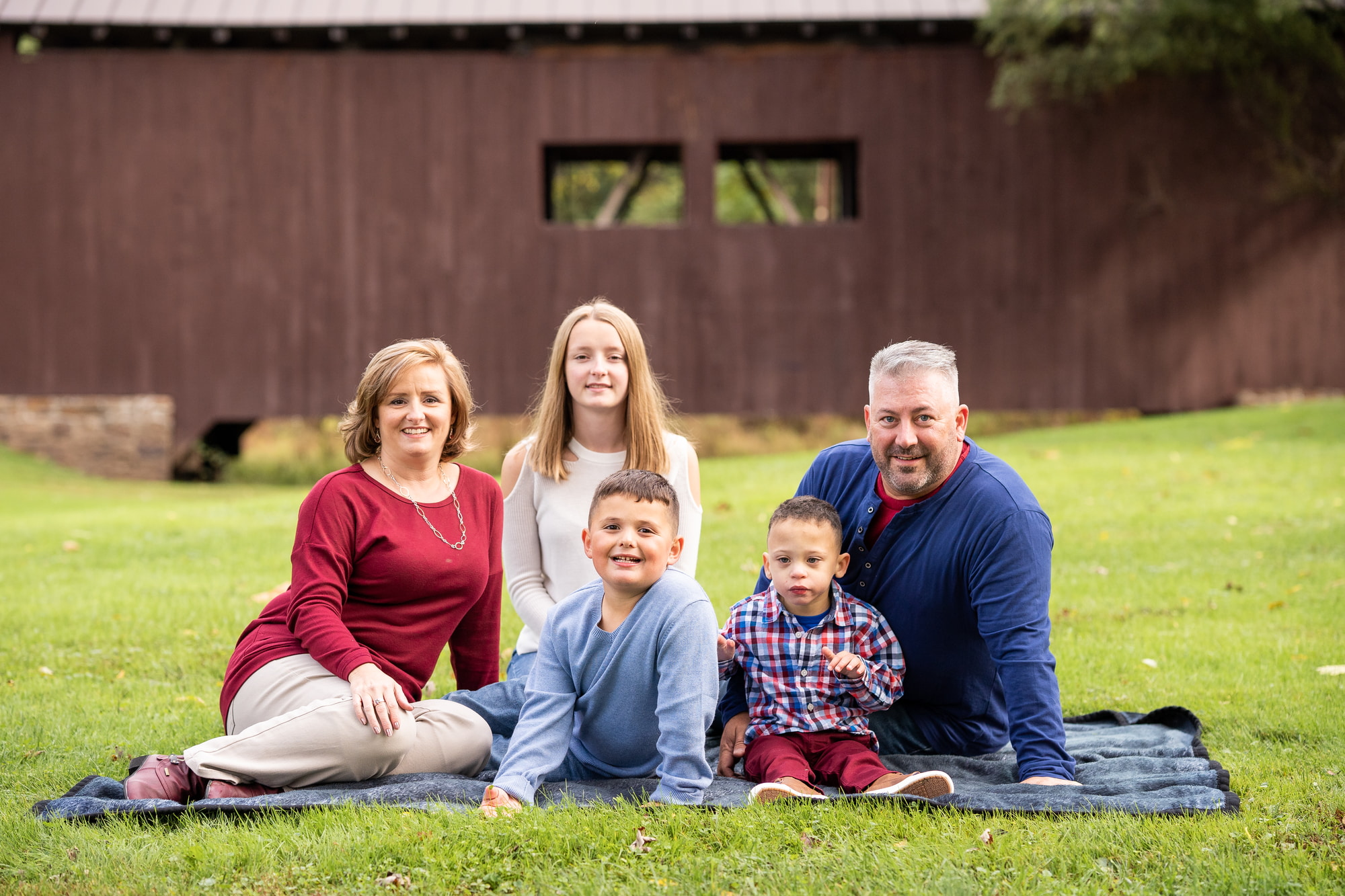 family photos at the park