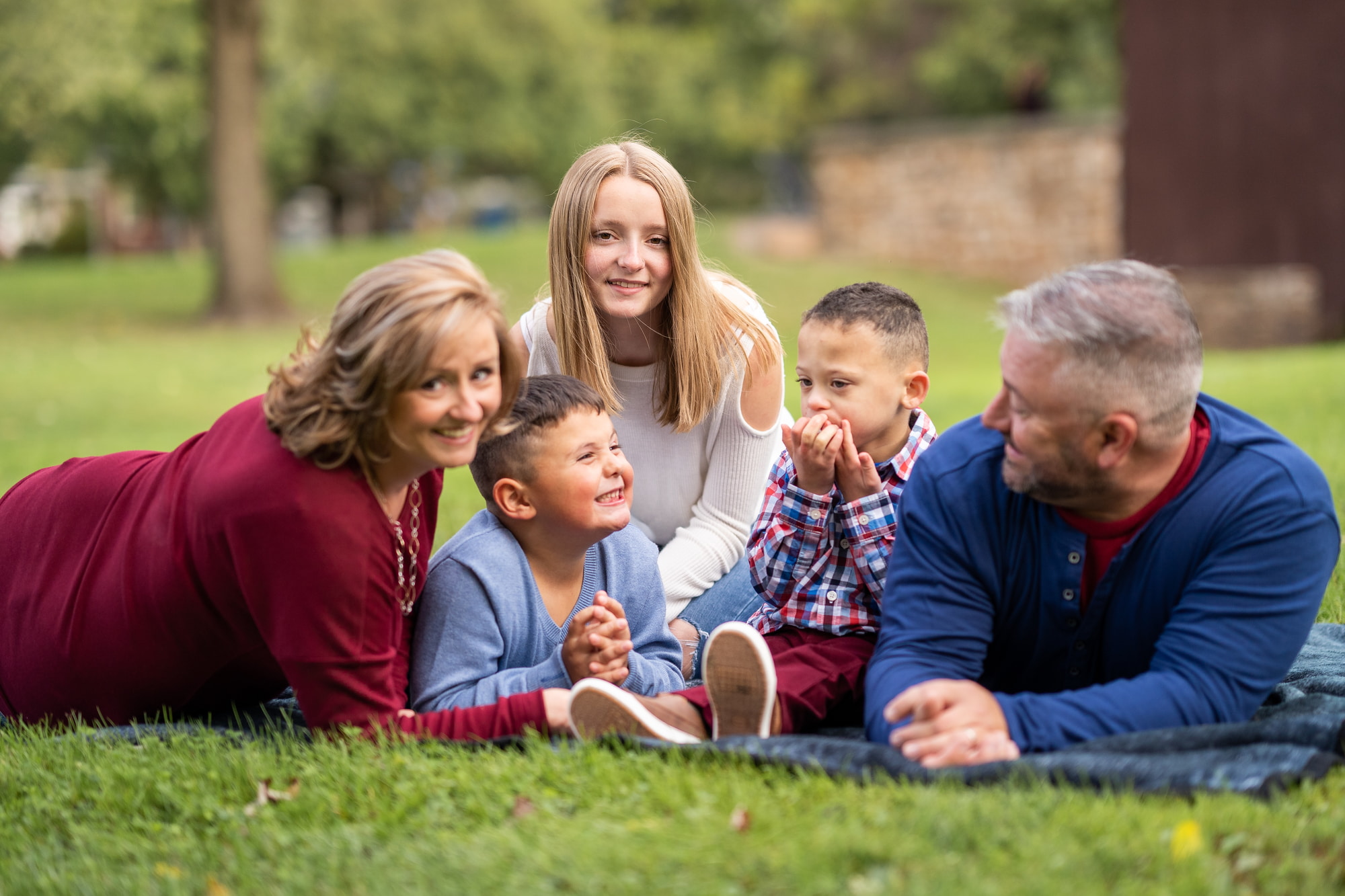 family photos at the park