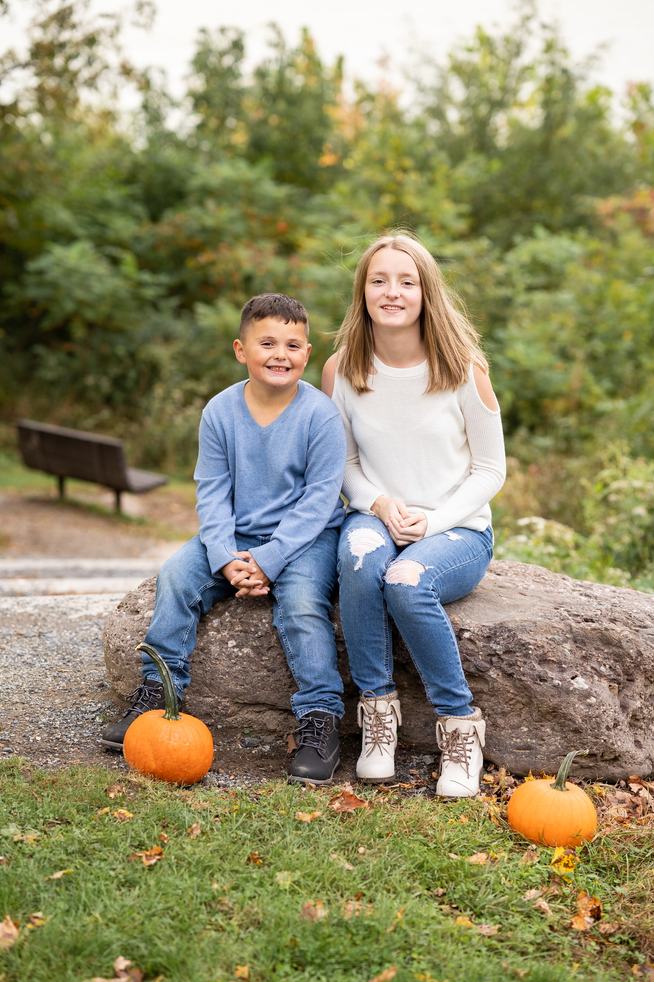 family photos at the park