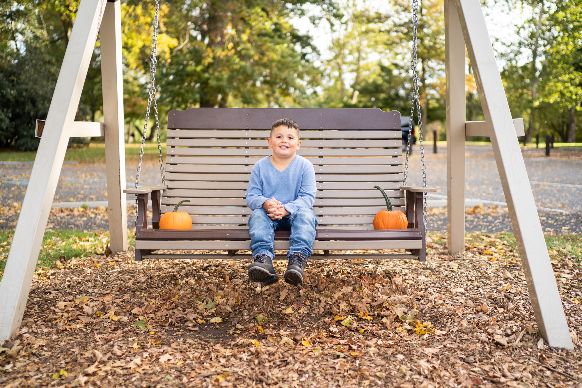 family photos at the park