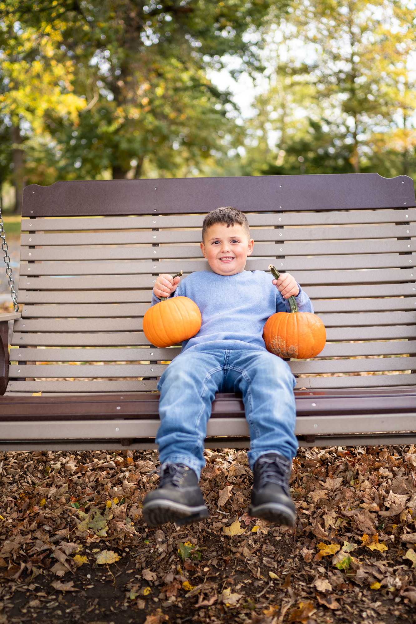 family photos at the park