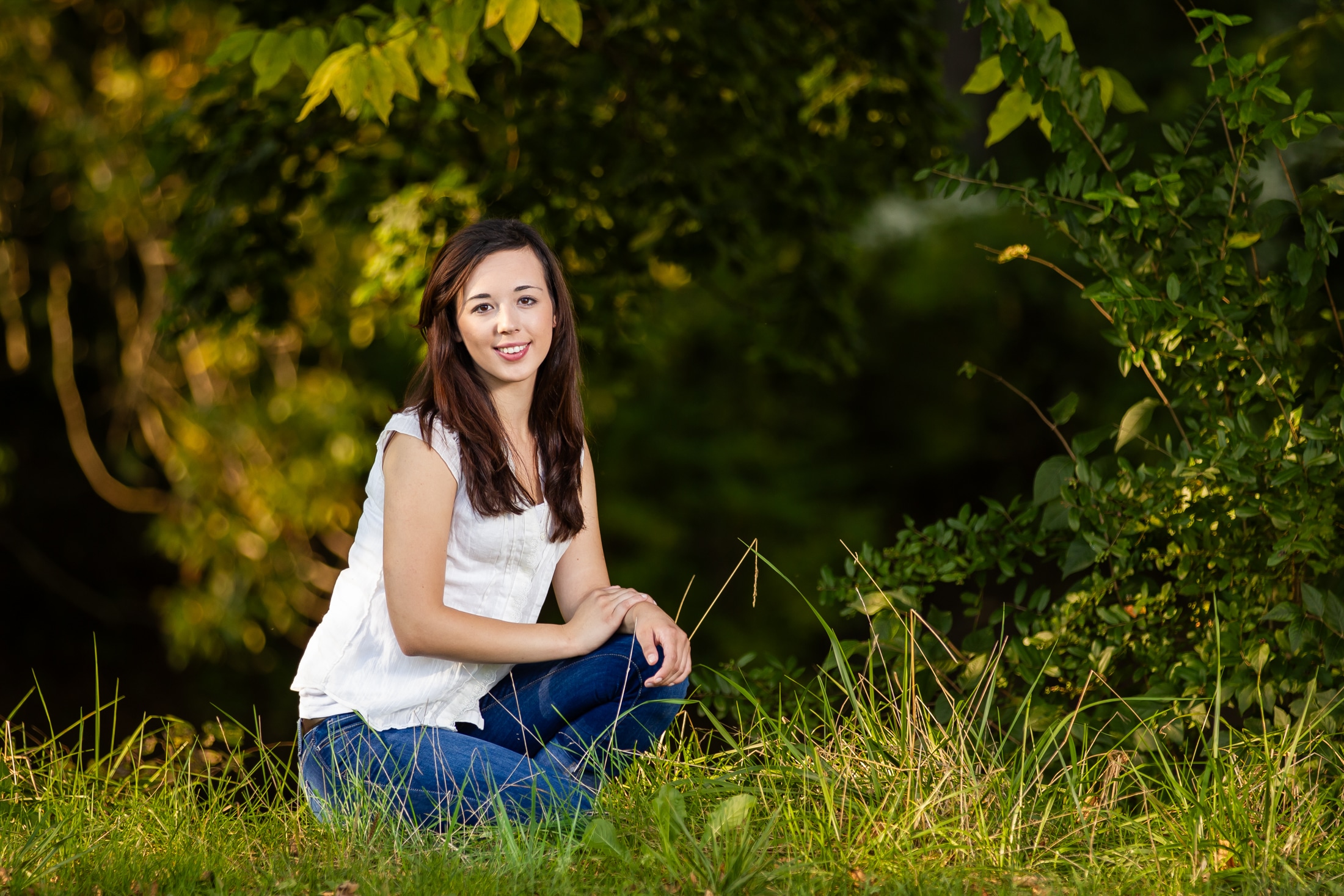 Sunset serenade: Chelsea bathed in the warm glow of the setting sun, creating a truly magical moment.