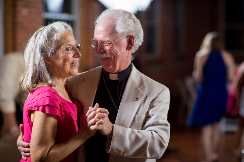 Father of the bride, Harvey, smiling