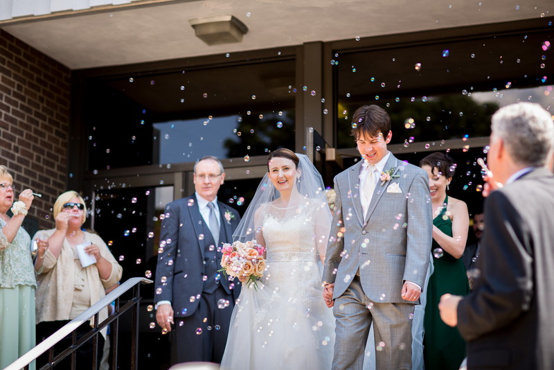 Laura and Ryan, wedding couple portrait