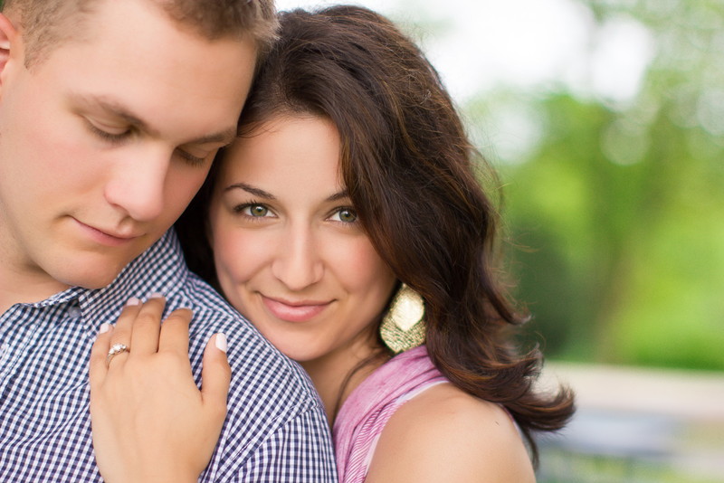 Kristina and Nick, candid engagement photo