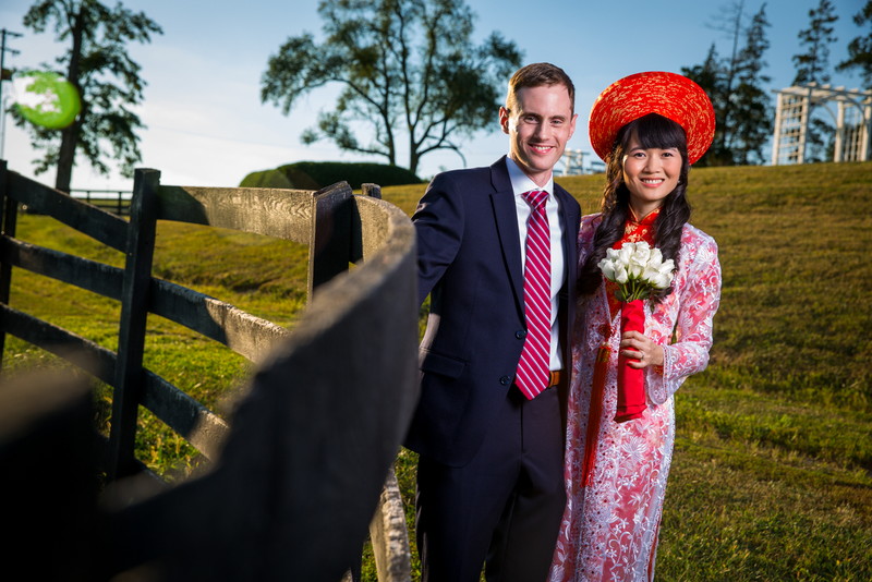 Phuong and Rich, happy couple portrait